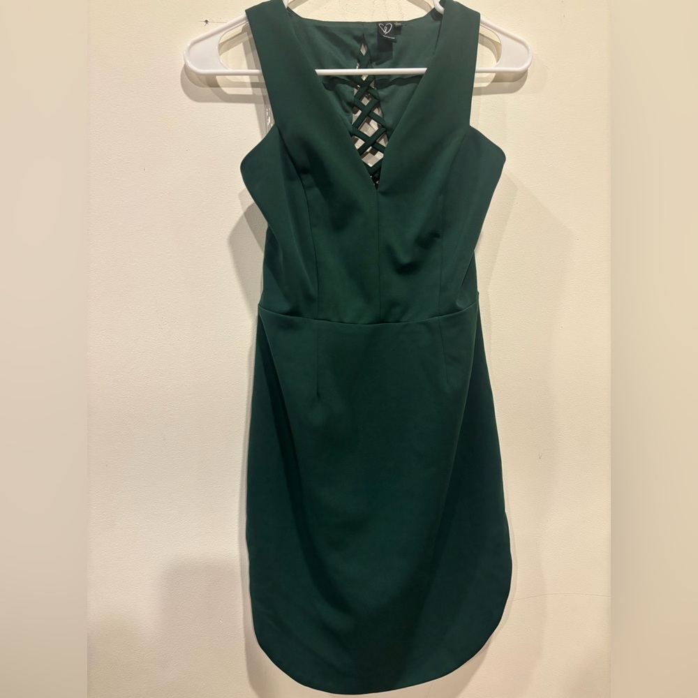 Windsor Dark Green Backless Dress